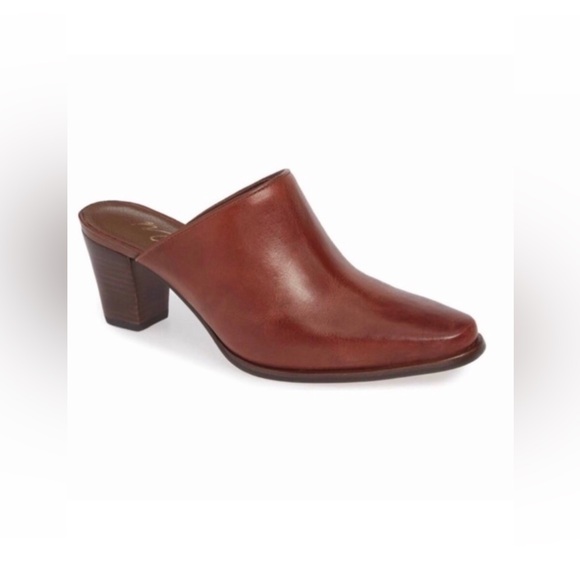 Closeout!▪️NIB Matisse Chunky Heel Leather Mules - Picture 1 of 5